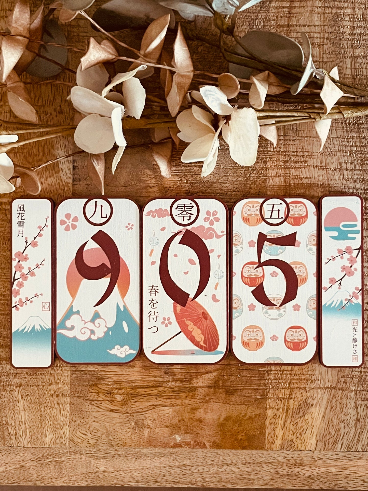 Set 3 numeri civici + 2 tasselli laterali