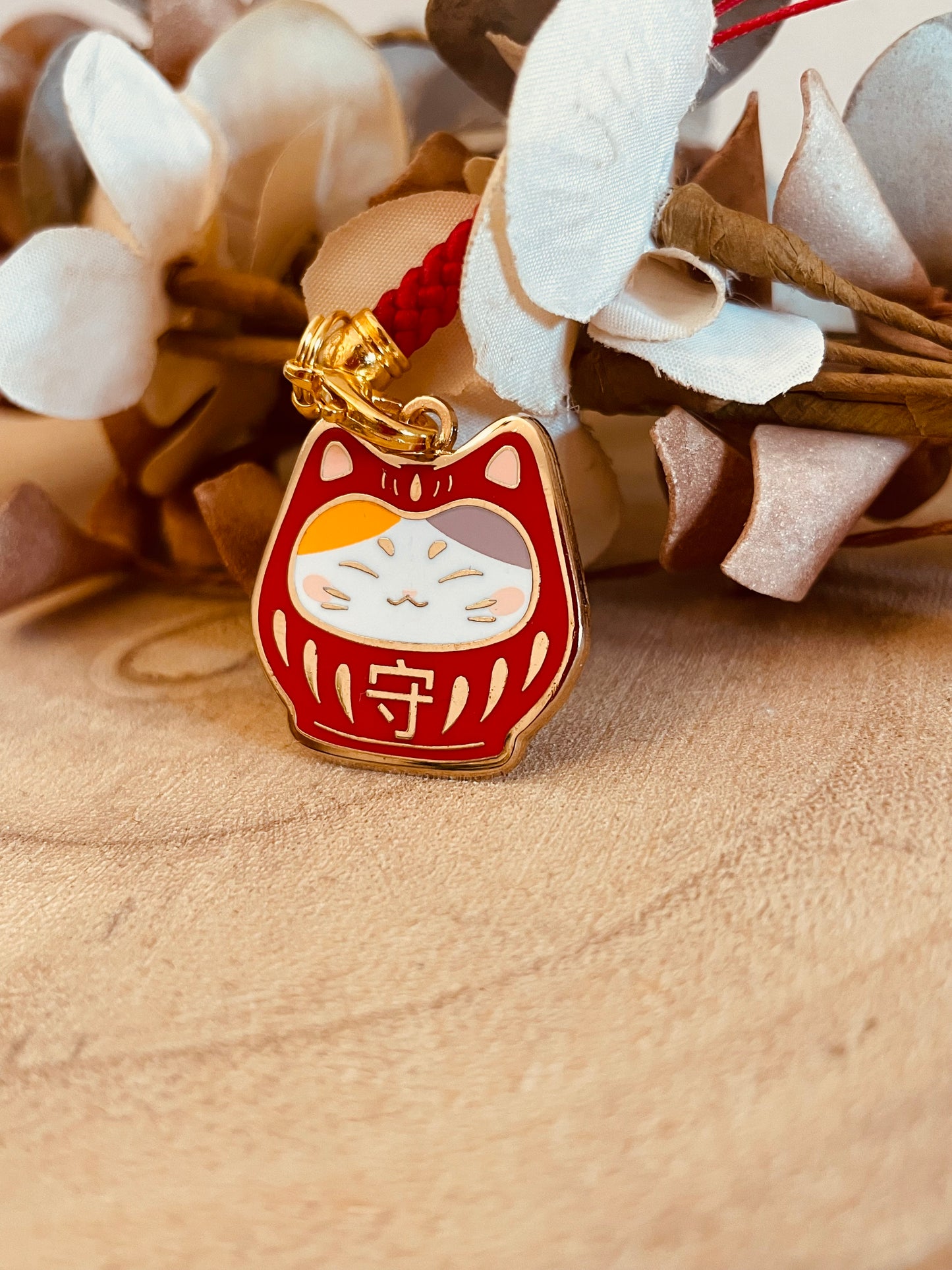 Mamoru Micio Enamel charm
