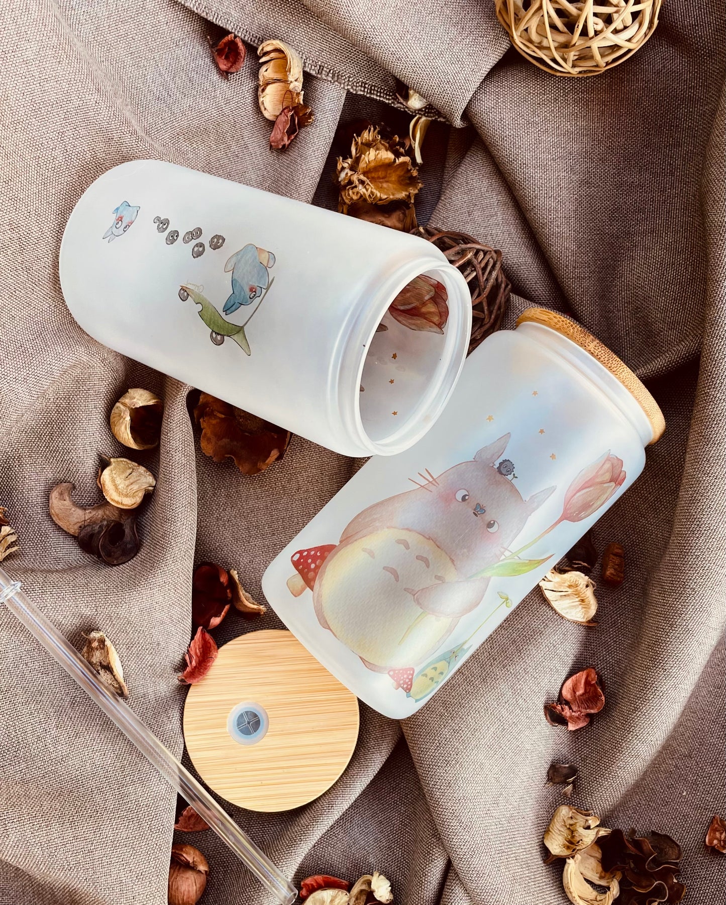 Bicchiere Coniglio con tulipano