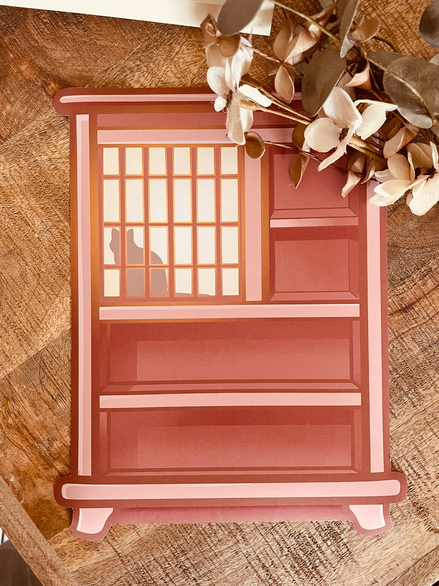 Libreria magnetica rosa