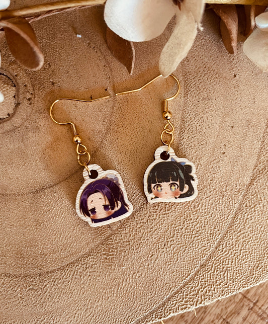 Orecchini A frog and his girlfriend