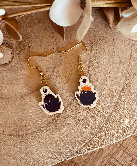 Orecchini volleyball crows