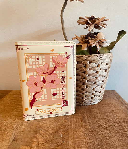 Porta passaporto Cherry Blossom