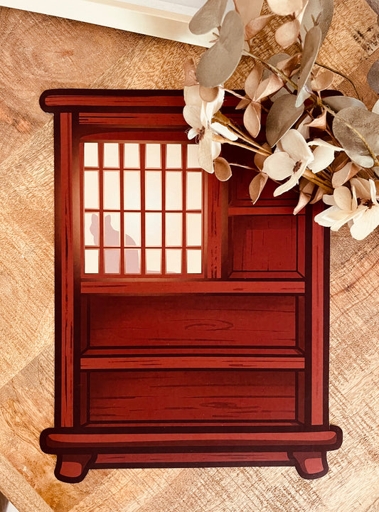 Libreria magnetica mogano