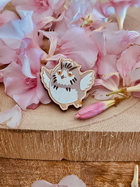 Wood pin owl 1