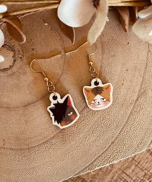 Orecchini Volleyball cats