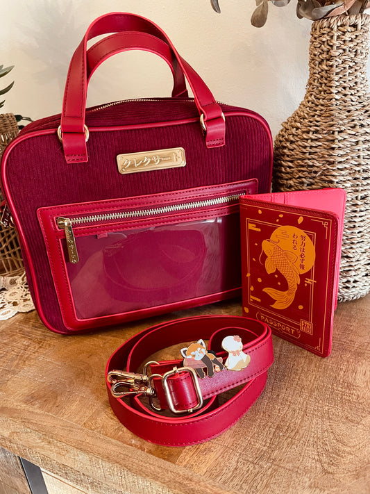 Bundle Gold Itabag + Passport cover +2 Enamel pin + 1 Prodotto omaggio