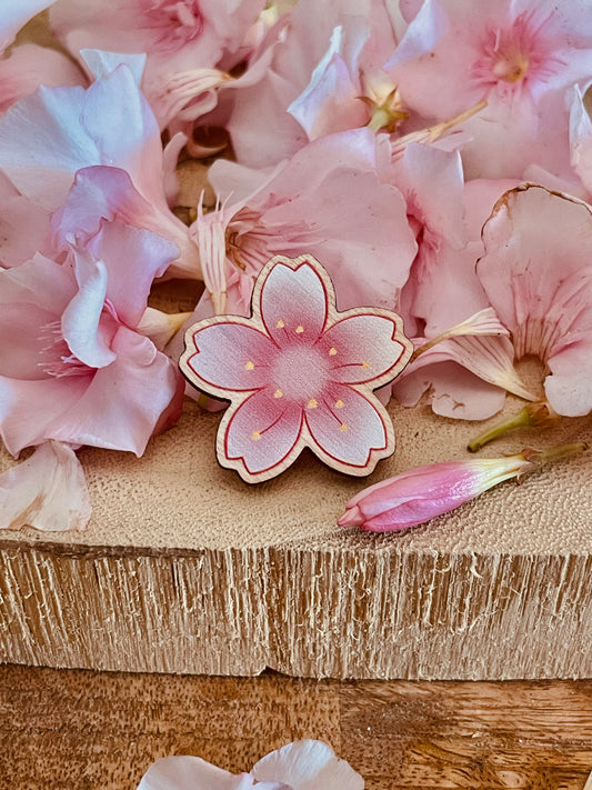 Wood pin Cherry blossom