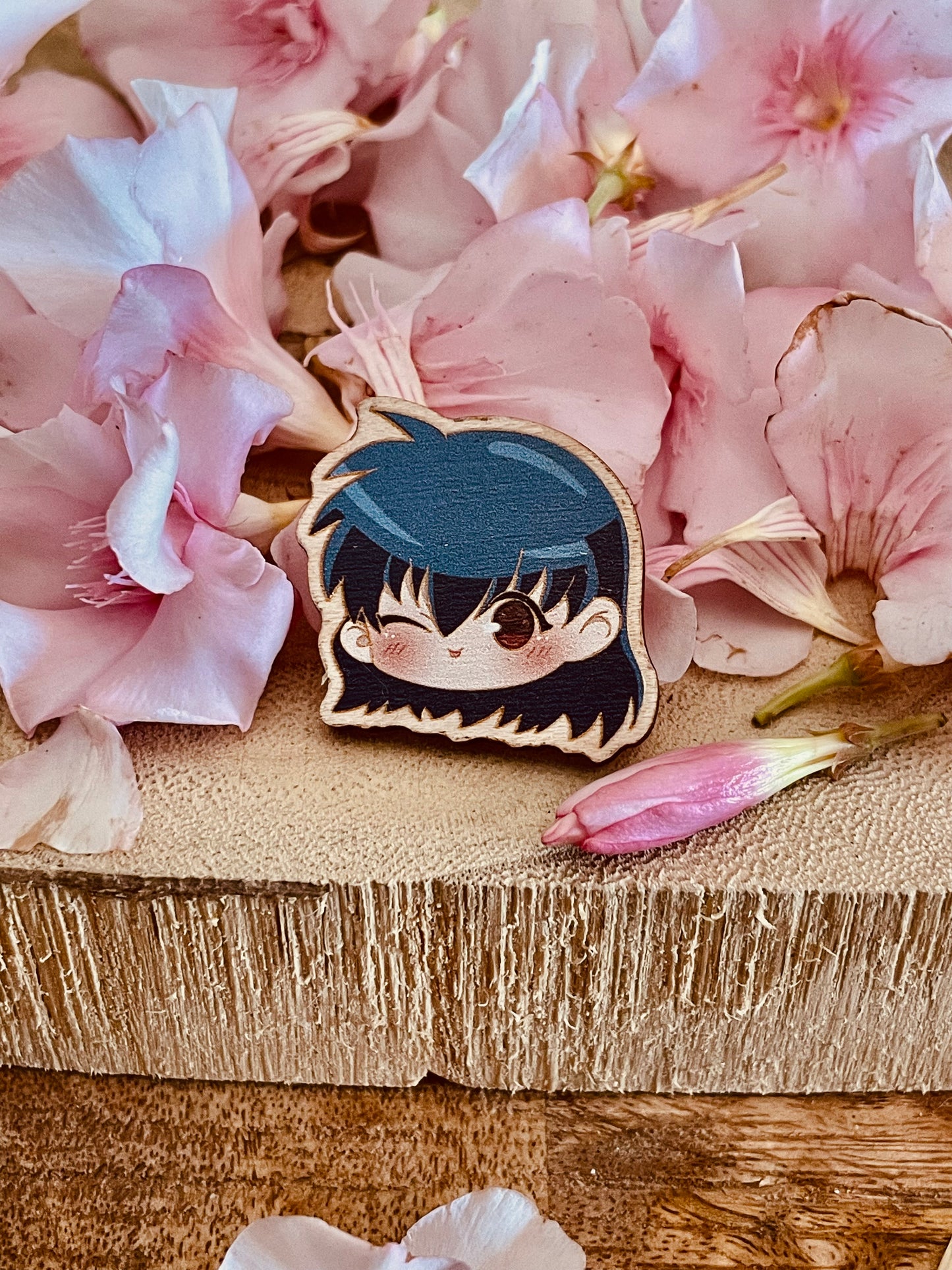 Wood pin Student girl