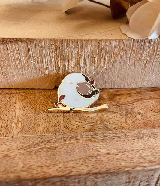 Shima enaga enamel pin